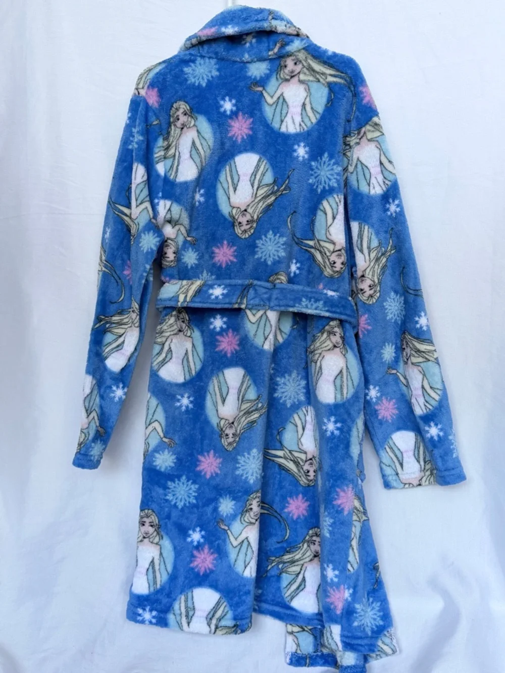 Disney Blue Elsa Fleece Robe for Kids